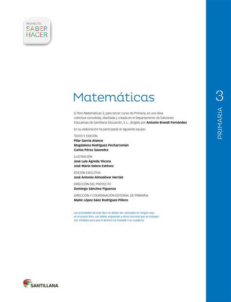 Pdf Matemáticas · Pdf Fileel Libro Matemáticas 3 Para Tercer Curso