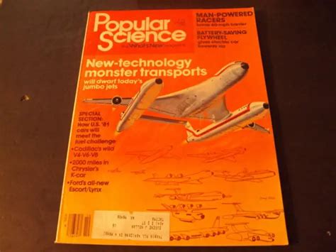 Popular Science Oct 1980 Man Powered Racers Jumbo Jets Id74106 1000