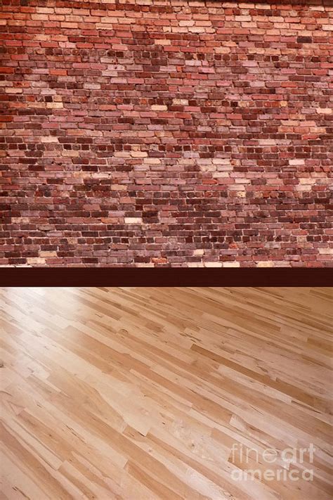 Brick Wall Wood Floor Background By Chelsylotze International Studio