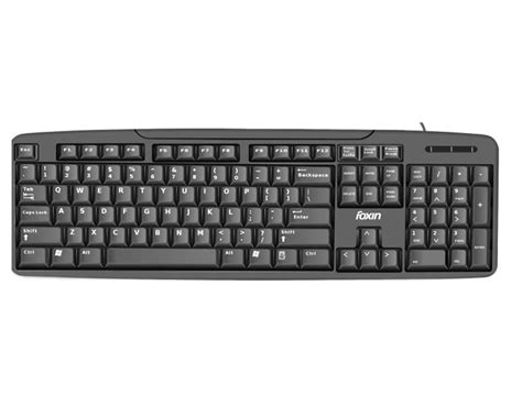 Buy Foxin Fkb 102 Plus Wired Usb Laptop Keyboard Black Online In India