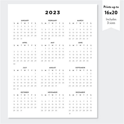 Minimalist 2023 Calendar Aesthetic Calendar 2023 Pastel Etsy All In