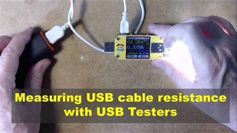 Measuring Usb Cable Resistance Using Usb Testers Youtube