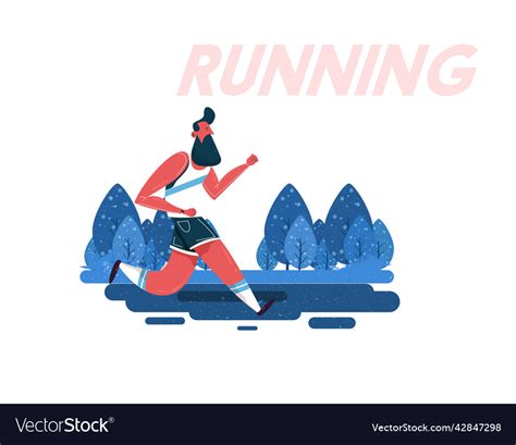 Running Man Cartoon Character Jogging Royalty Free Vector