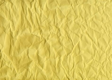 Yellow Creased Paper Texture Background