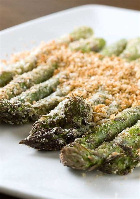 Those first tender stalks are absolutely our own asparagus patch is still young, but our neighbors have a lovely 100+ year old farmhouse. Baked Asparagus with Breadcrumbs - Life's Ambrosia