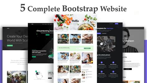 5 Responsive Website Using Html Css Bootstrap 2021