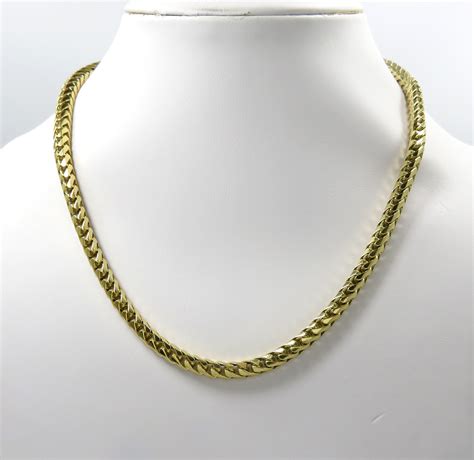 14k Yellow Gold Solid Franco Chain 26 36 Inch 5mm