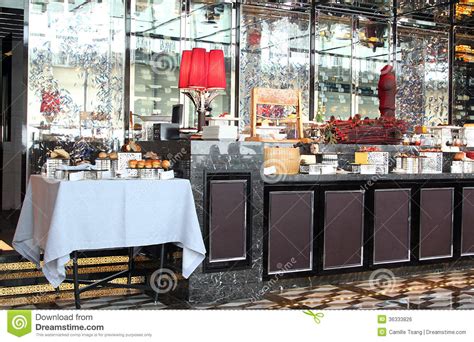 Buffet Counter At A Restaurant Of Hotel Stock Photo Image Of Designs