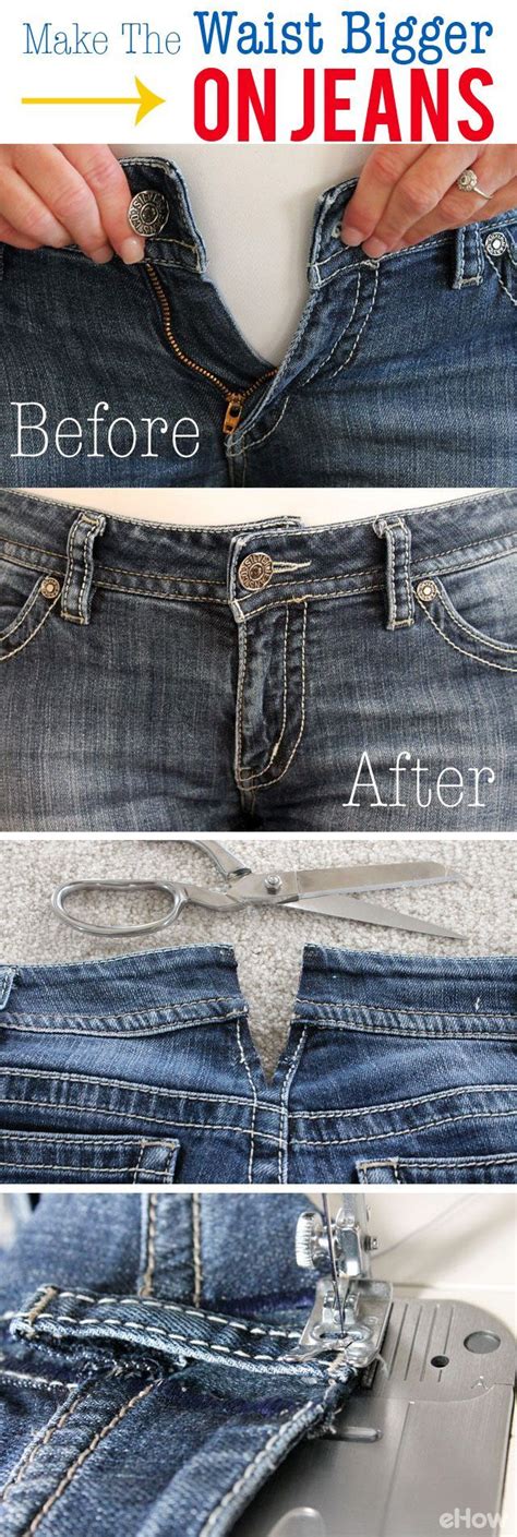 How To Make The Waist Bigger On Jeans Ehow Sewing Clothes Clothing