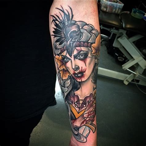 Vampire Girl Tattoo By Kat Abdy Best Tattoo Ideas Gallery