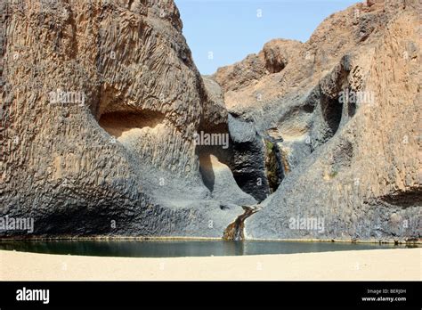 Waterfall In The Oasis Of Timia In The Aïr Mountains Aïr Massif
