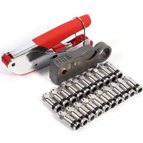 Yosoo Adjustable Coax Crimping Tools Compression Crimp Tool Kit For