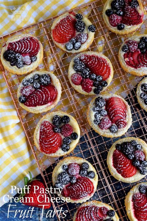 Puff Pastry Cream Cheese Fruit Tarts Lord Byrons Kitchen