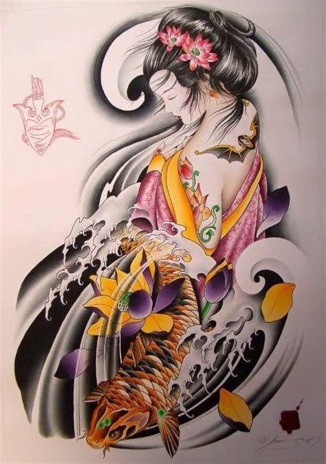 Hình xăm đẹp là một trong nhưng bộ môn nghệ thuật (tattoon) có từ lâu đời. Hình Xăm Cô Gái Geisha - Cô Gái Nhật Cầm Quạt | Xăm Hình ...