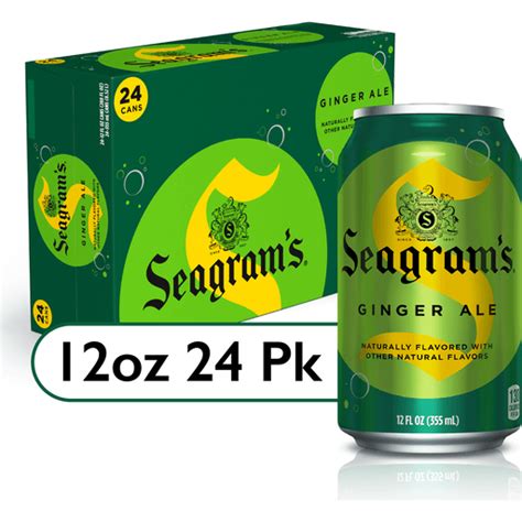 Seagrams Ginger Ale Cans 12 Fl Oz 24 Pack Soda And Mixers Priceless