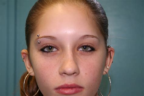 Eyebrow Piercing On Female Eyebrowshaper