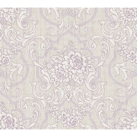 York Wallcoverings Luminous Lavender Geometric Floral Wallpaper