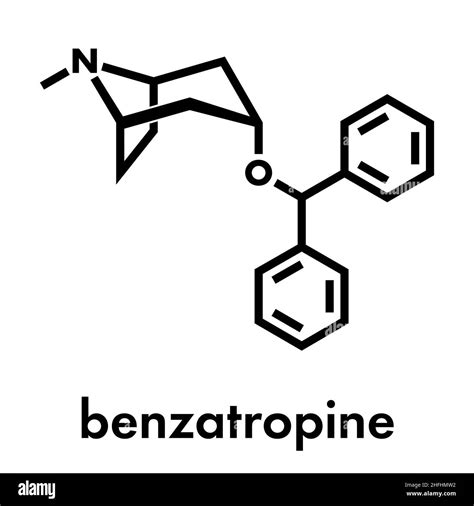 Benzatropine Benztropine Anticholinergic Drug Molecule Used In