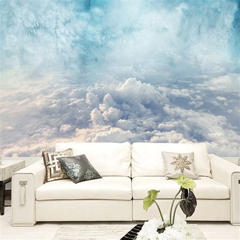 Custom Wallpaper Mural Cloud Sky Nature Scenery Bvm Home