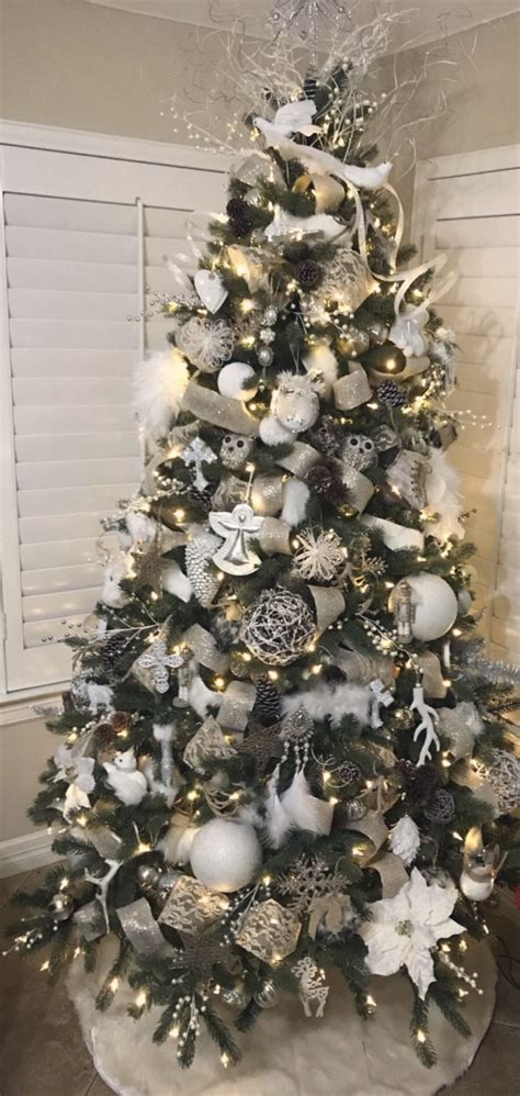 30 Silver And White Christmas Trees Decoomo