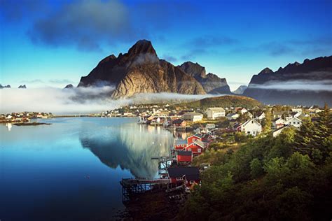 Reine Village Lofoten Islands Norway Stock Photo Download Image Now