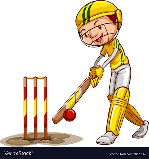 Cricket Royalty Free Vector Image Vectorstock