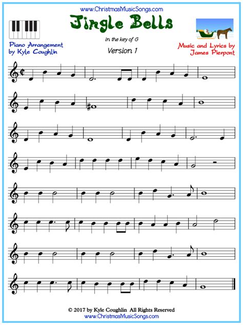 00 upvotes, mark this document as useful. Jingle Bells piano sheet music - free printable PDF