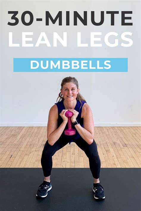 Sculpt Your Legs With A Minute Dumbbell Workout