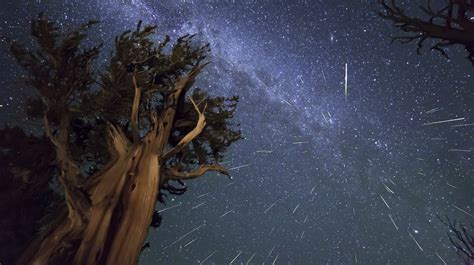 Wallpaper Meteors Perseids Bristlecone Meteor Shower 5472x3067