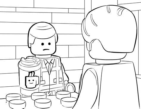 Today we will learn art video how to draw and color a emmet coloring pages the lego movie 2 for kids. lego-movie-emmet-coloring-page-online