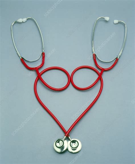 Two Stethoscopes In The Shape Of A Heart Stock Image M3900243