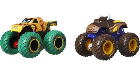 Hot Wheels Monster Trucks Roarin Rumble 2 Pack Of 1 64 Scale Toy