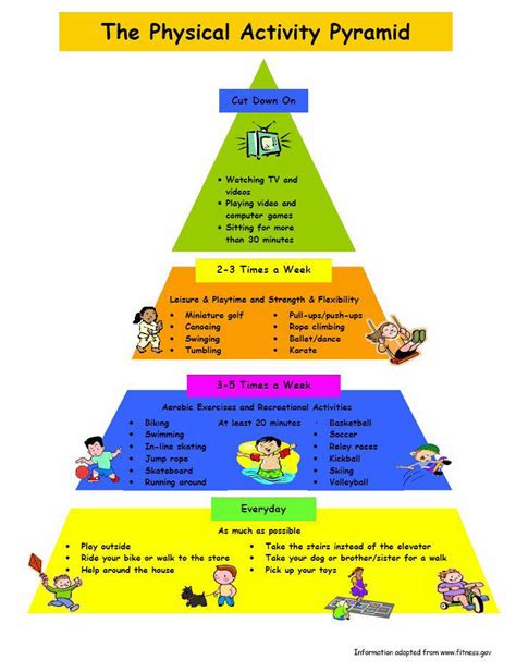 Rays Education Experience Physical Activity Pyramid