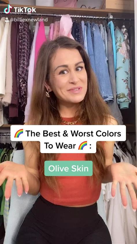 The Best And Worst Colors To Wear For Olive Skin [video] Olive Skin Olive Skin Tone Hair