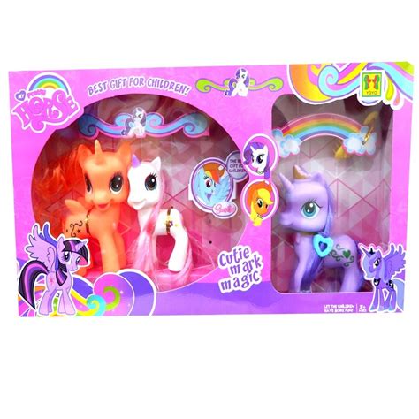 Dolls And Accessories Tomindo Mainan Boneka Little Pony Isi 3 Pcs