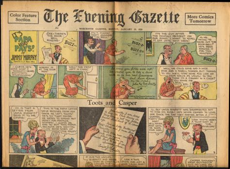 Worcester Evening Telegram Comics 123 1928 Its Papa Who Pays Toots
