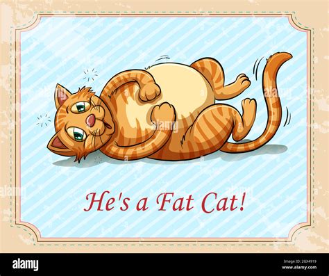 fat ginger cat stock vector images alamy