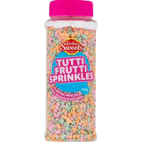 Dollar Sweets Tutti Frutti Sprinkles 110g Woolworths