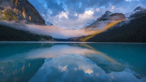 Wallpaper Sunlight Landscape Mountains Nature Reflection Sunrise