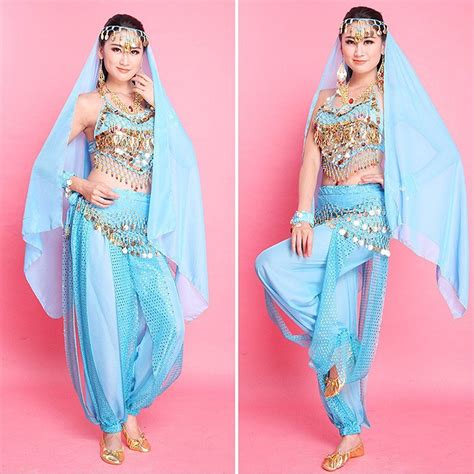 Coastacloud Bauchtanz Kostüm Schürze Zubehör Set Full Set Belly Dance Indischen Tanz