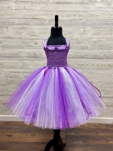 Purple Lavender And White Princess Dress For Girls Princess Etsy