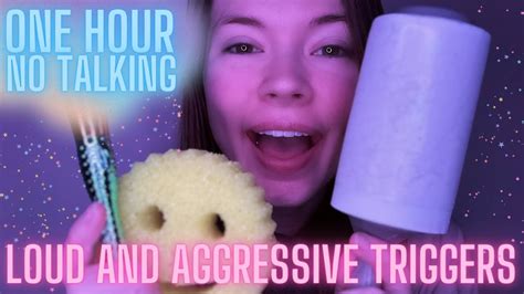 Asmr Loud And Aggressive Triggers With No Talking Hour Youtube