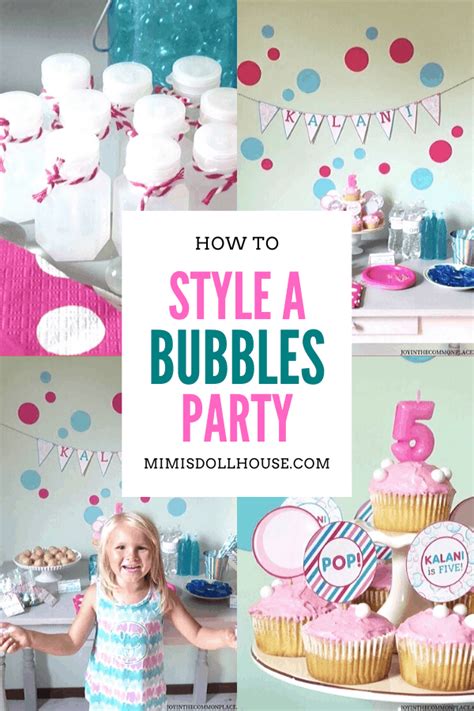Bubbles Birthday Party Bright And Bubbly Birthday Bubble Birthday