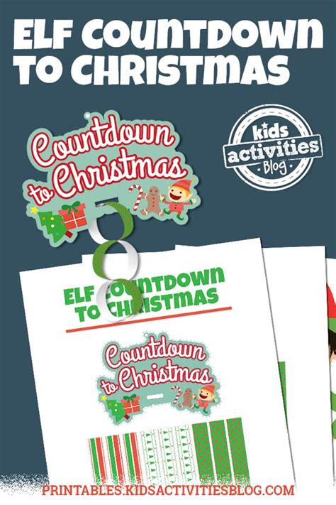 Elf On The Shelf Countdown To Christmas Kids Activities Blog