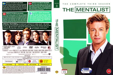 Coversboxsk The Mentalist Säsong 3 High Quality Dvd Blueray