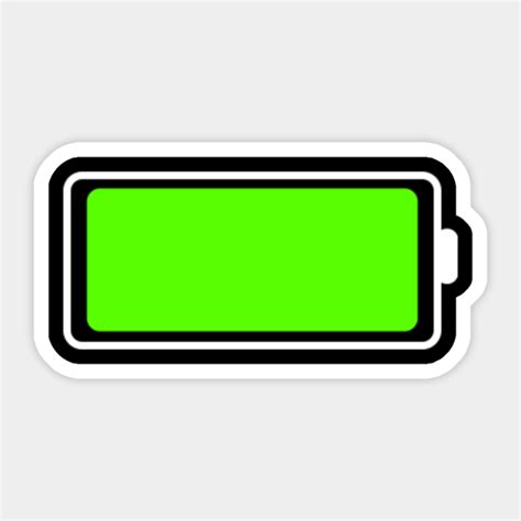 Full Battery Icon Battery Full Icon Sticker Teepublic