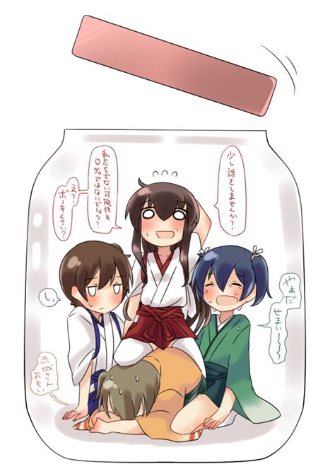 Kaga Akagi Souryuu And Hiryuu Kantai Collection Drawn By Mizin