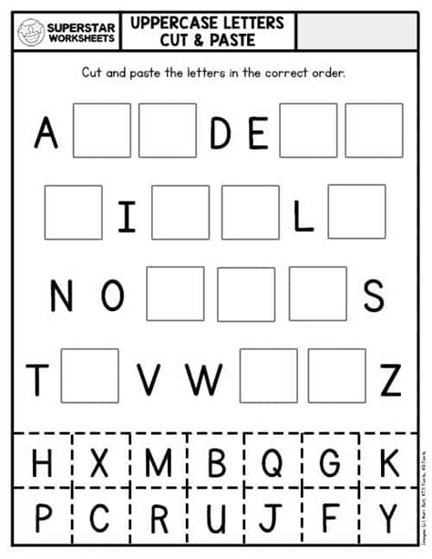 Cut And Paste Worksheets For Kindergarten Free Worksheets Printable Free