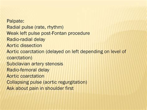 Aortic Coarctation Radio Radial Delay What Is The Cause Of