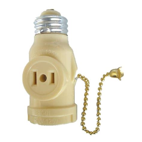 Shop Project Source 660 Watt Ivory Medium Light Socket Adapter With